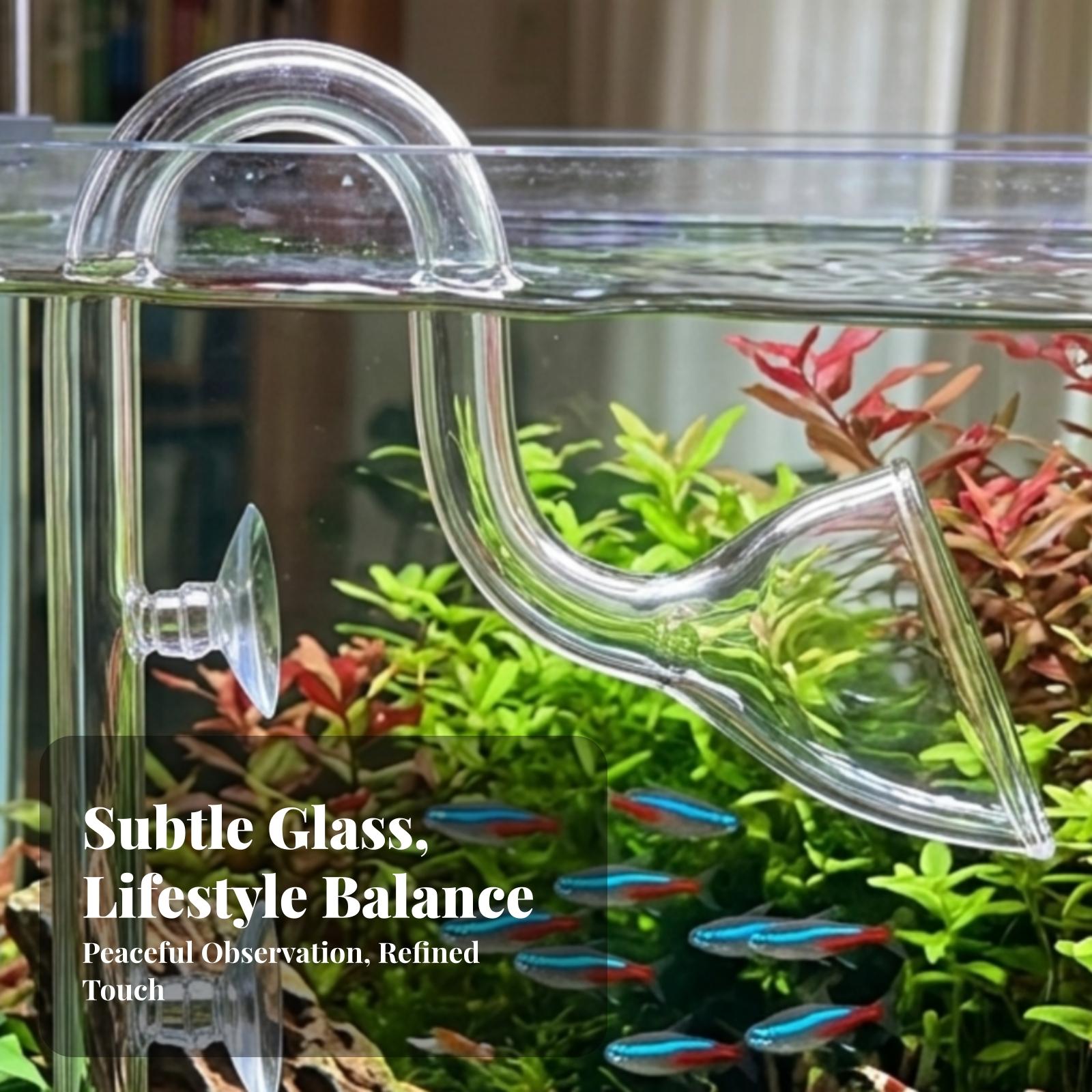 Planted Aquarium Aquascape - ชุดท่อกรองน้ำเข้าและออกสำหรับตู้ปลา ท่อกรองน้ำใสแบบบางสำหรับการจัดตู้ปลาและตู้ปลูกพืช