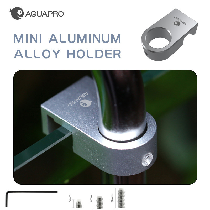 Aquarium Planted Tank Filter - พิพิธภัณฑ์สัตว์น้ํามินิอลูมิเนียมอัลลอยด์ยึดยึดน้ําปลาพืชถังให้อาหารC Lampsท่อน้ํากรองอุปกรณ์เสริมโฟม