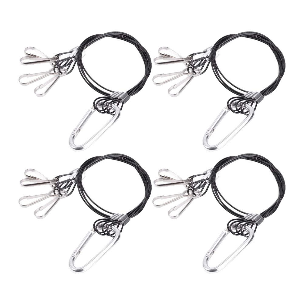 Planted Aquarium Hanging Light - สายแขวนสแตนเลส 4 ชิ้นสำหรับตู้ปลา โคมไฟตู้ปลา ไฟต้นไม้ ตะกร้าแขวน