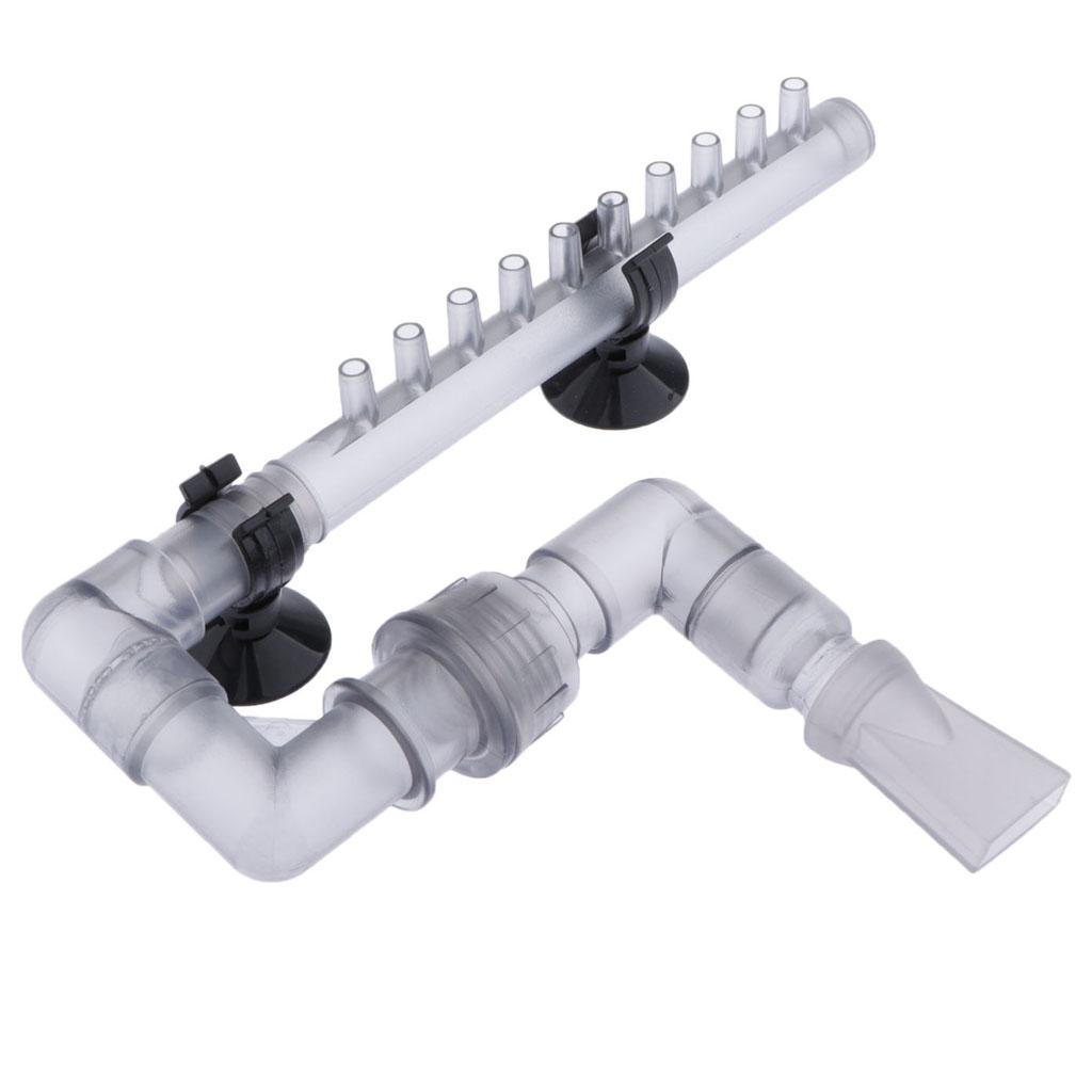 Planted Aquarium Aquascape - ท่อทางเข้าออกตู้ปลา ขนาด 12-16 มม. หัวฉีดทางออกพลาสติก อุปกรณ์ตกแต่งตู้ปลาสำหรับการจัดตู้ปลาแบบปลูกพืช