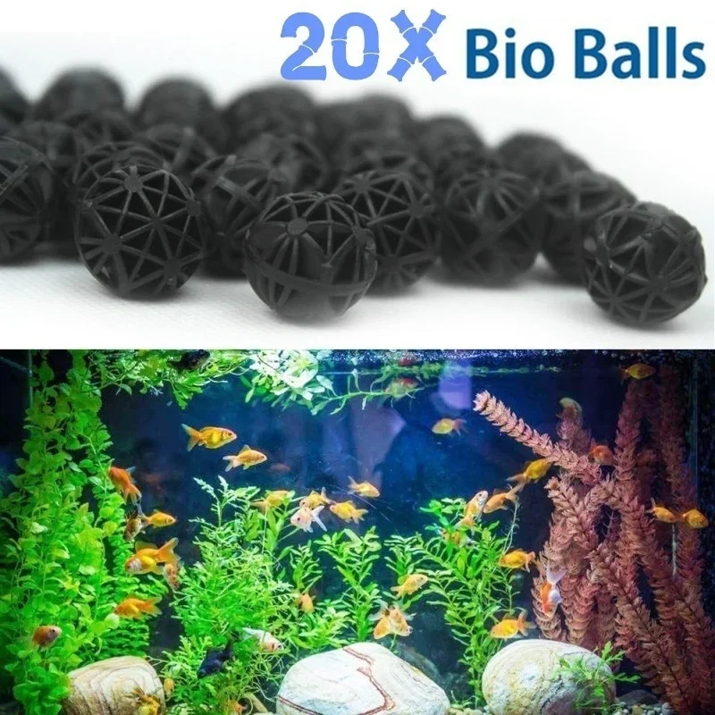 Aquarium Planted Tank Filter - ไส้กรองชีวภาพสำหรับตู้ปลา ขนาด 16 มม. จำนวน 20