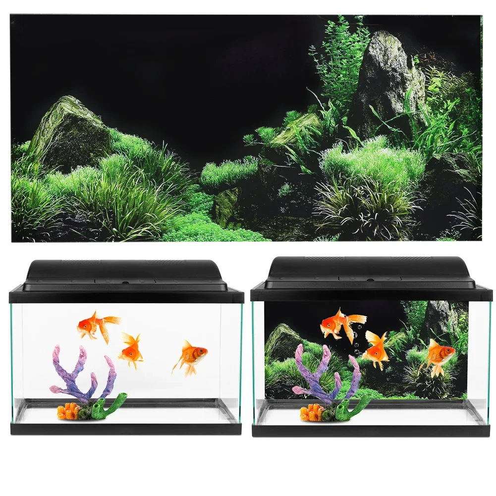 โปสเตอร์สติ๊กเกอร์ติด3D สำหรับ - Planted Aquarium Aquascape บทวิจารณ์และราคา
