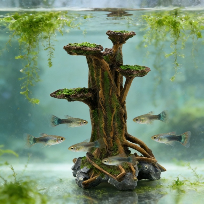 ต้นไม้ตะไคร้เทียม ตกแต่งตู้ปลา - Planted Aquarium Aquascape บทวิจารณ์และราคา