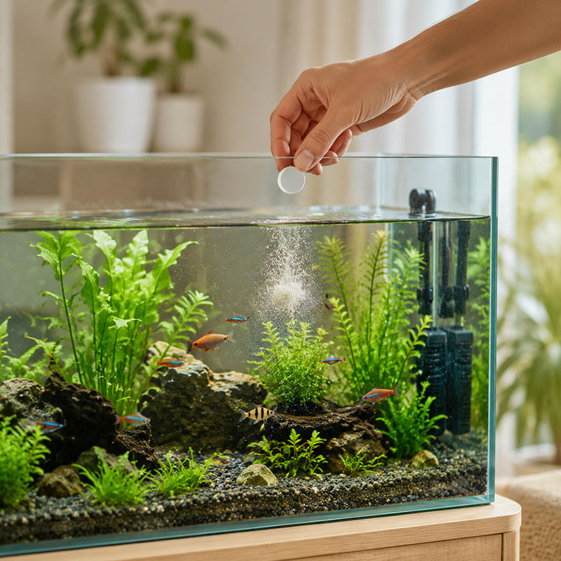 เม็ดกำจัดตะไคร่น้ำในตู้ปลา MIR - Planted Aquarium Aquascape บทวิจารณ์และราคา